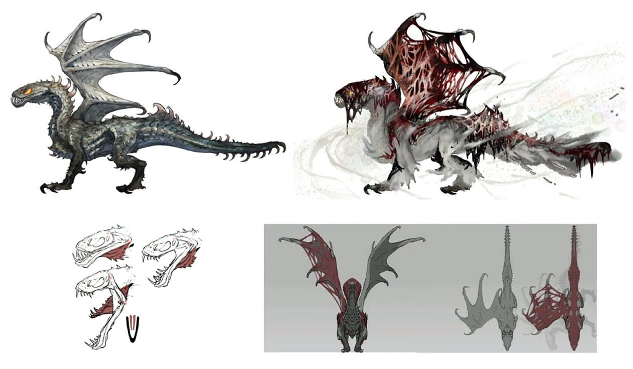 Vaal Hazak Concept Artwork from Monster Hunter: World