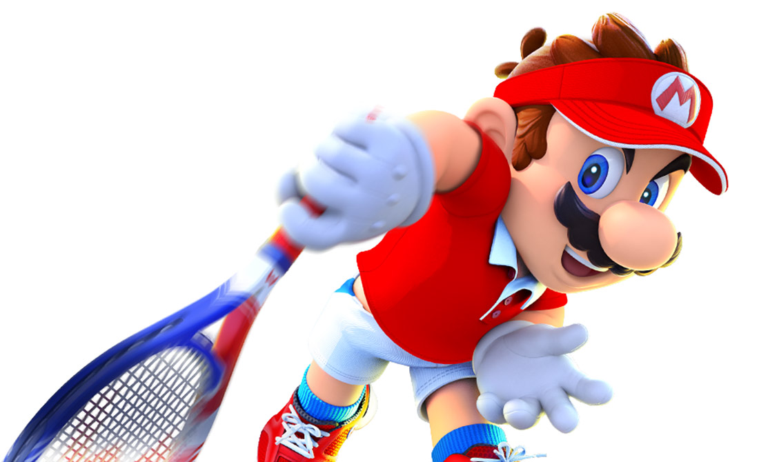 Mario, Forehand Shot Artwork from Mario Tennis Aces