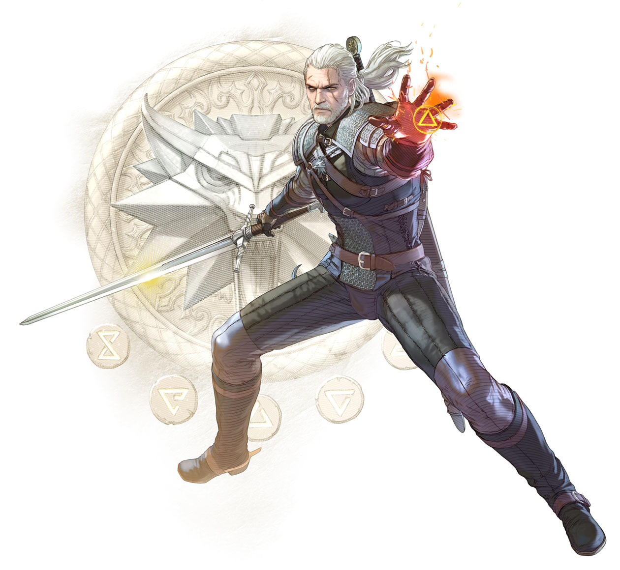 Geralt of Rivia Concept Art from Soulcalibur VI