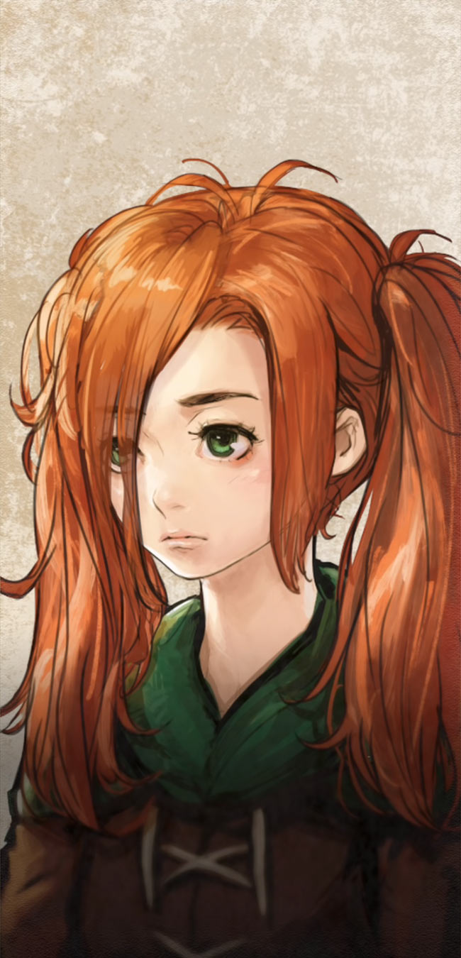 Young Amy Story Portrait Concept Art from Soulcalibur VI