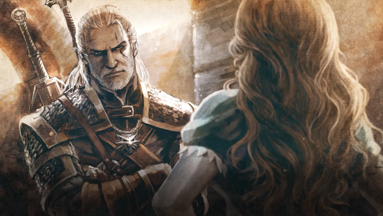 Geralt & Sorceress Story Concept Art from Soulcalibur VI
