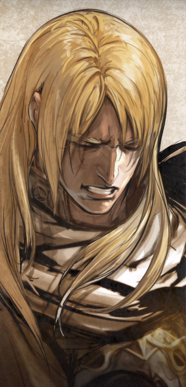 Grieving Siegfried Story Portrait Concept Art from Soulcalibur VI