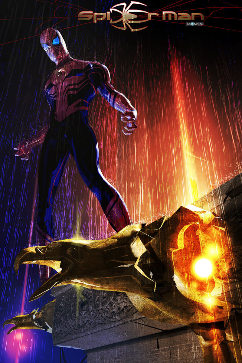 Early Promotional Artwork from Spider-Man (2018)