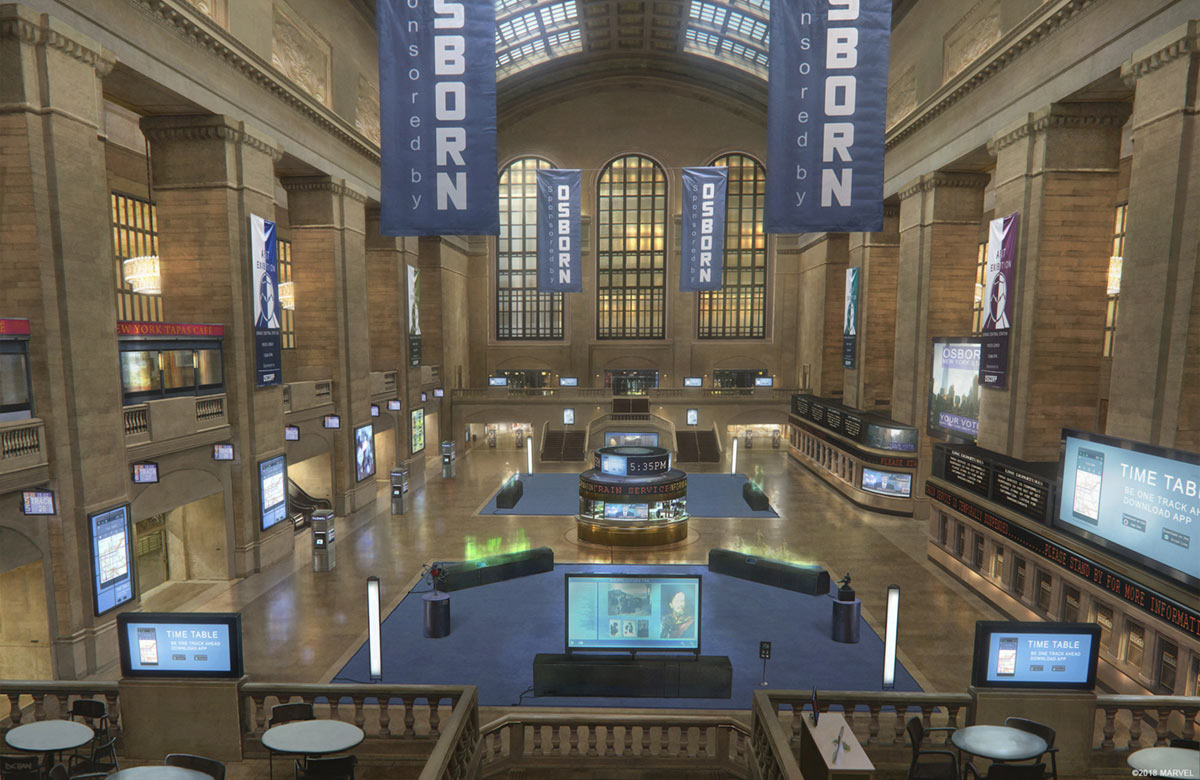 Grand Central Station Concept Art from Spider-Man (2018)