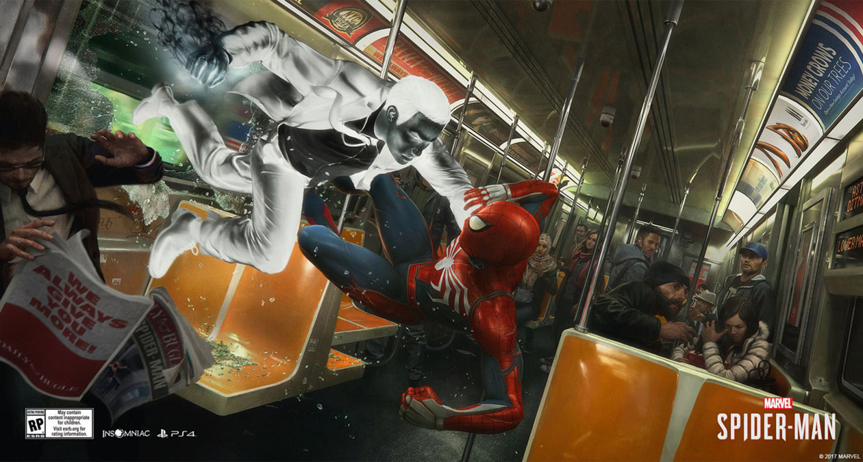 Mister Negative vs Spider-Man Concept Art from Spider-Man (2018)