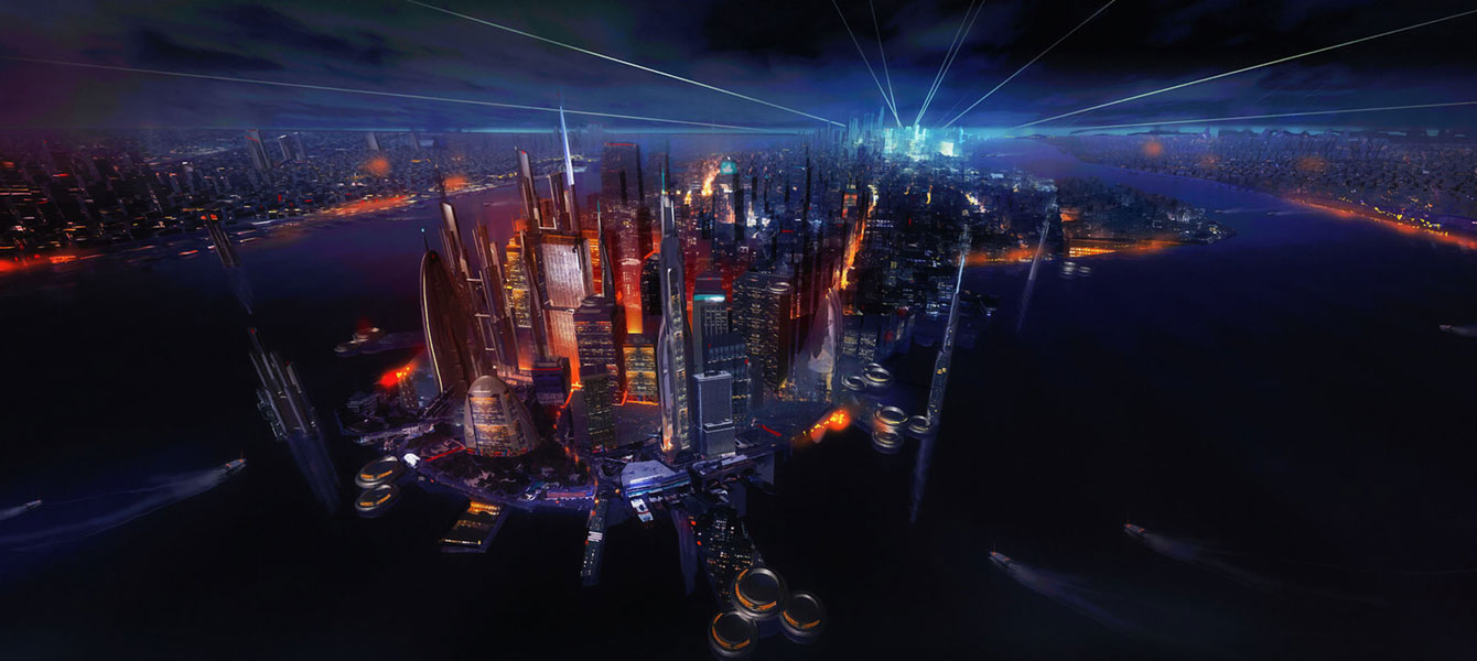 New York City Concept Art from Spider-Man (2018)