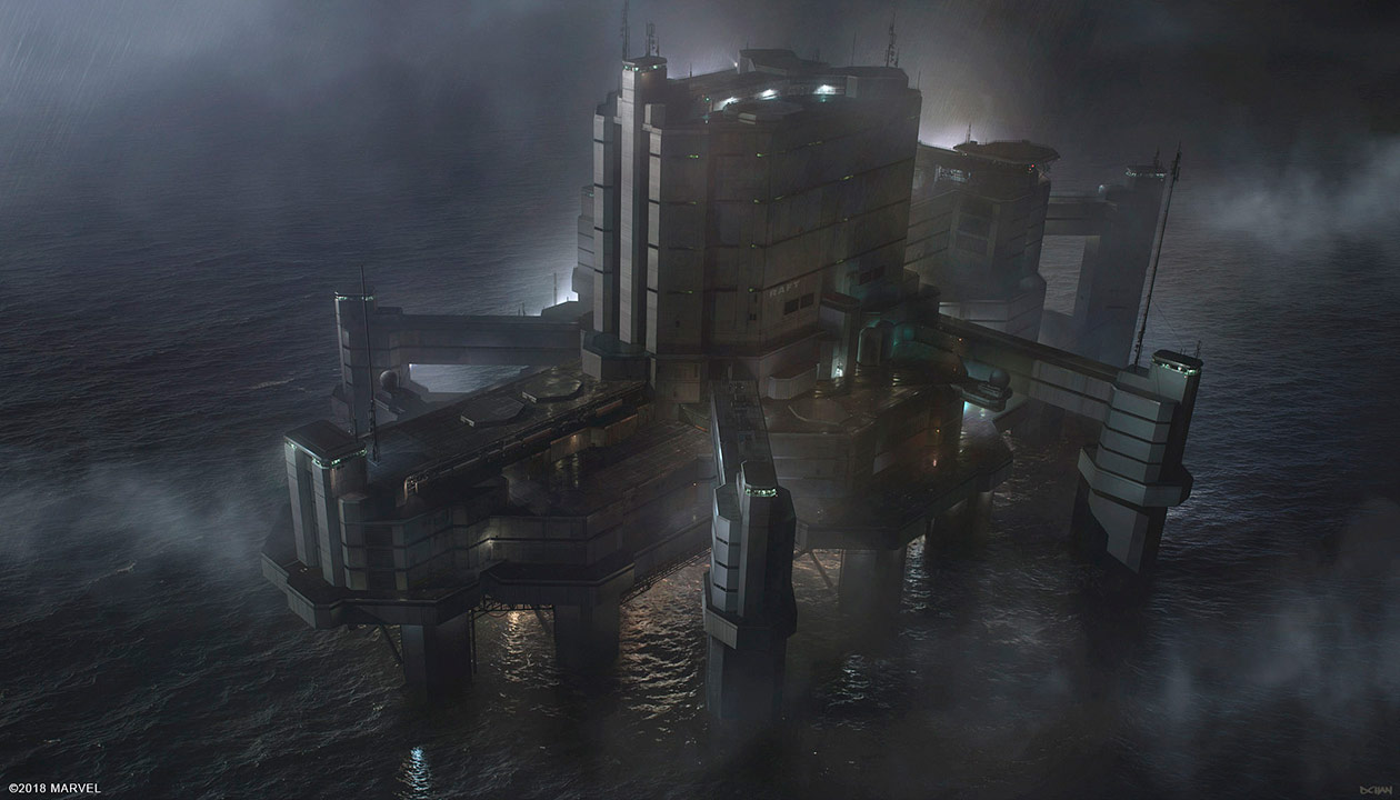 Raft Concept Artwork from Spider-Man (2018)