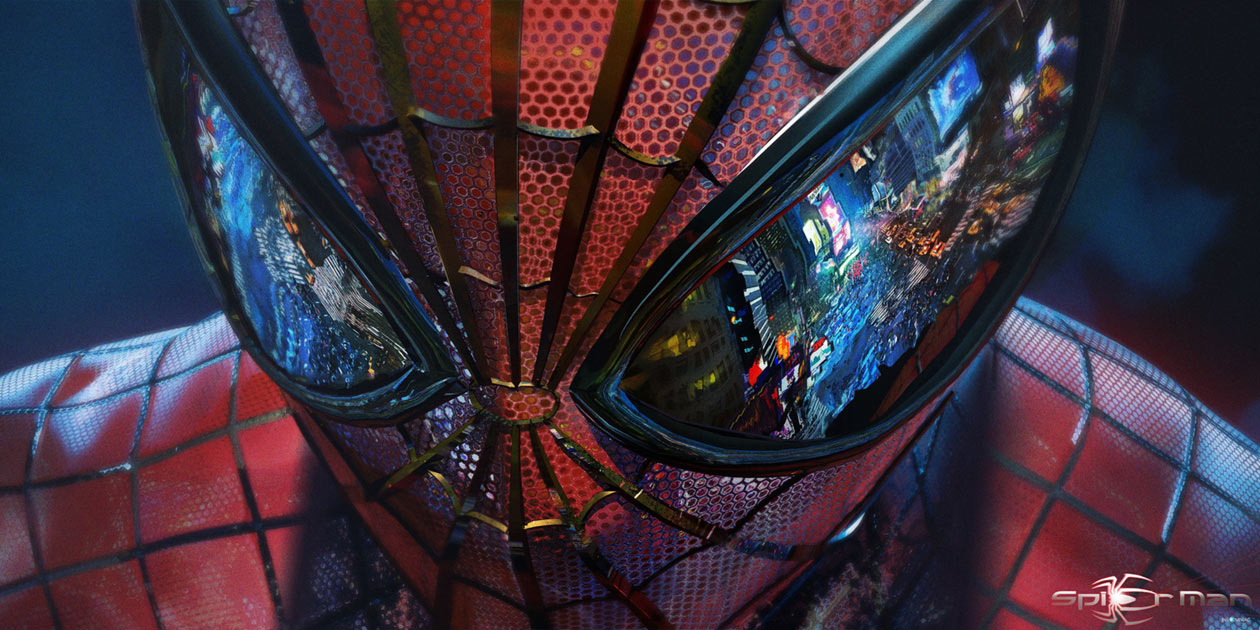 Spider-Man Masked Face Concept Art from Spider-Man (2018)