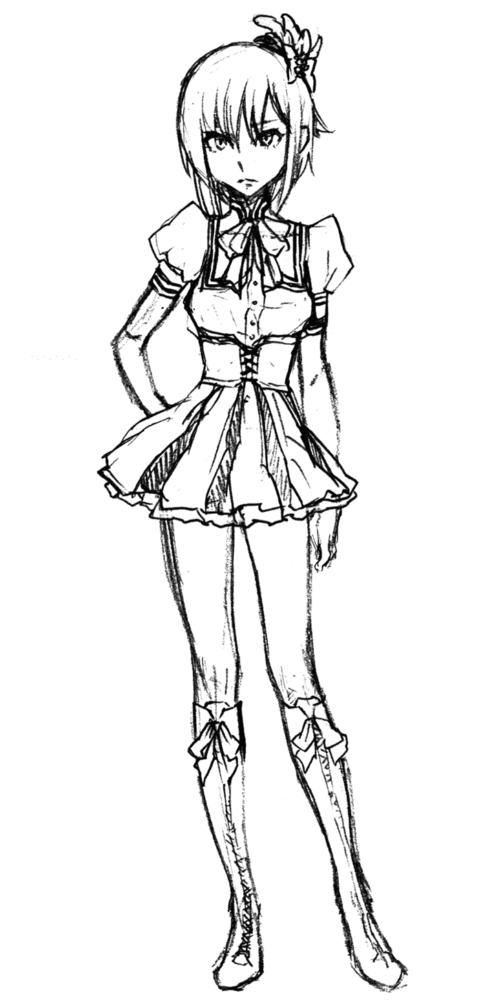 Shiori Takadono Sketch from Shin Megami Tensei Liberation Dx2