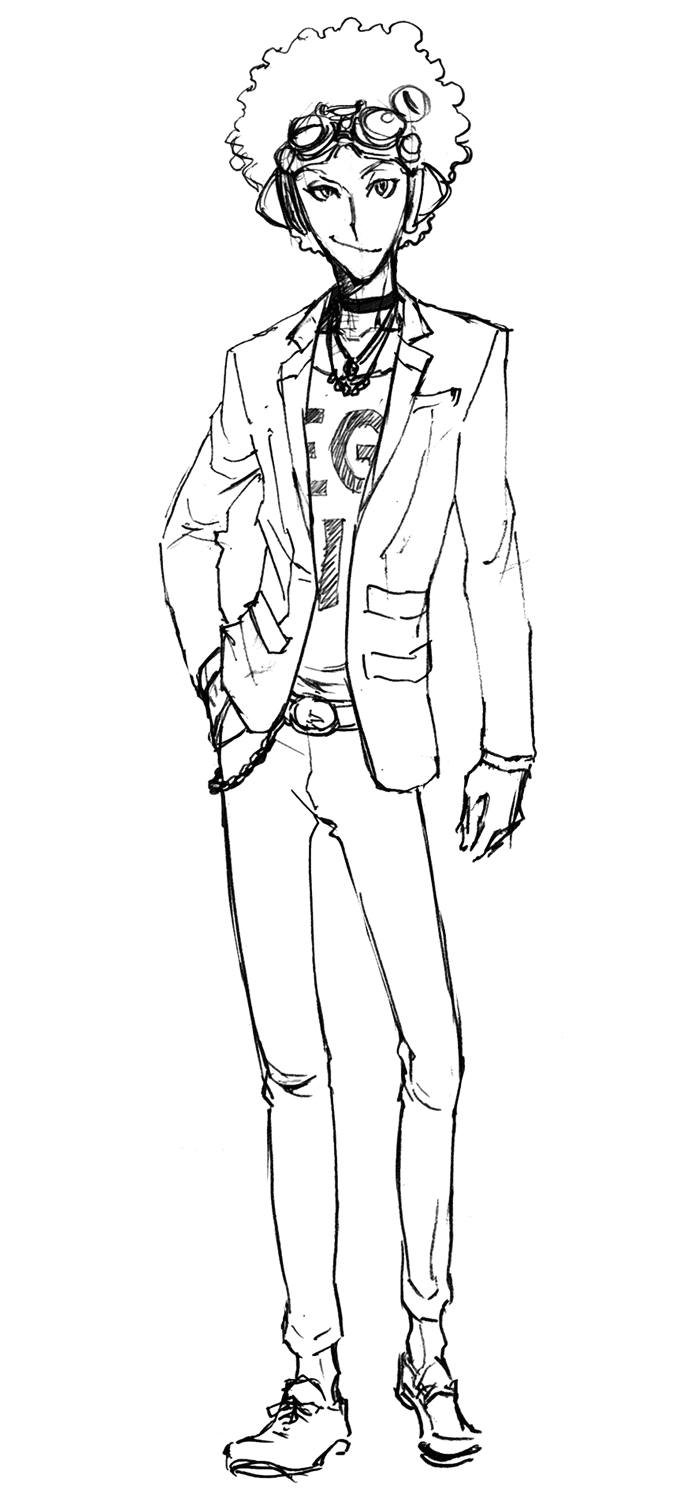 Taro Fuse Sketch from Shin Megami Tensei Liberation Dx2