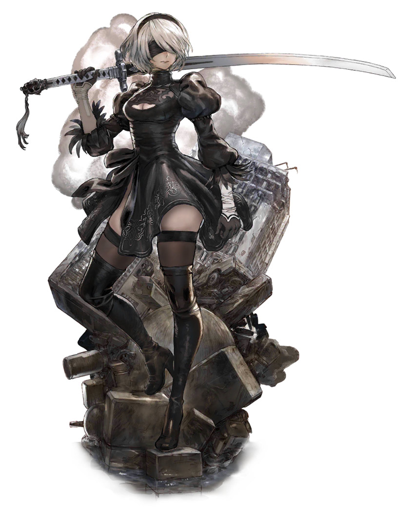 2B (YoRHa No.2 Type B) Concept Art from Star Ocean: Anamnesis