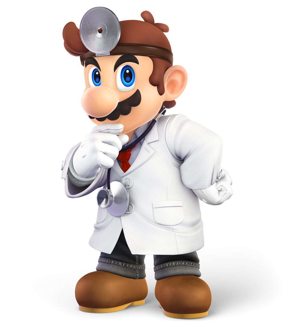 Doctor Mario Artwork from Super Smash Bros. Ultimate