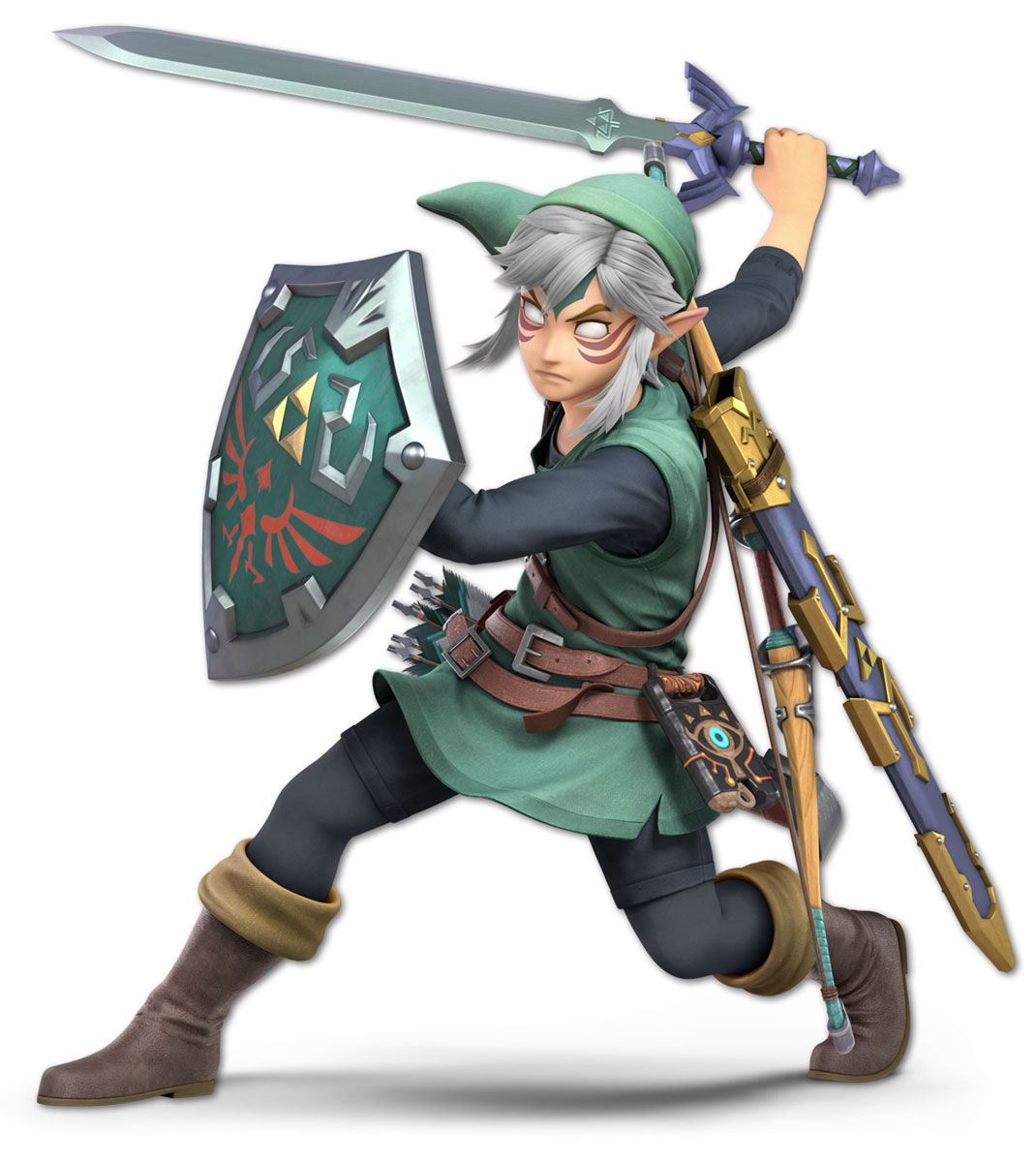 Fierce Deity Link Artwork from Super Smash Bros. Ultimate