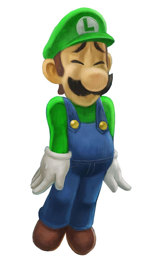 Luigi Artwork from Super Smash Bros. Ultimate