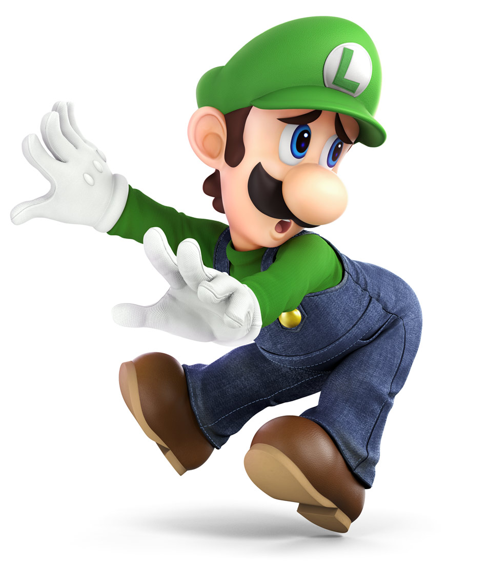 Luigi Artwork from Super Smash Bros. Ultimate