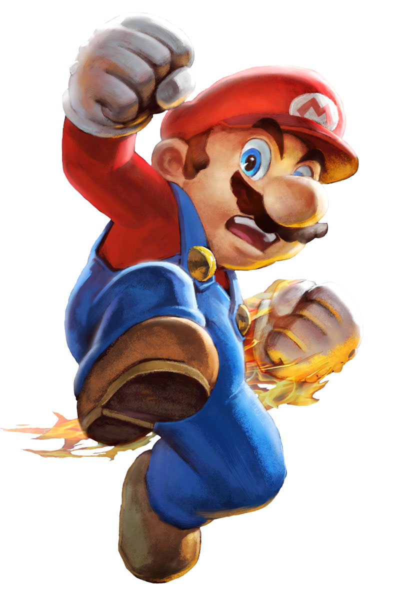 Mario Artwork from Super Smash Bros. Ultimate