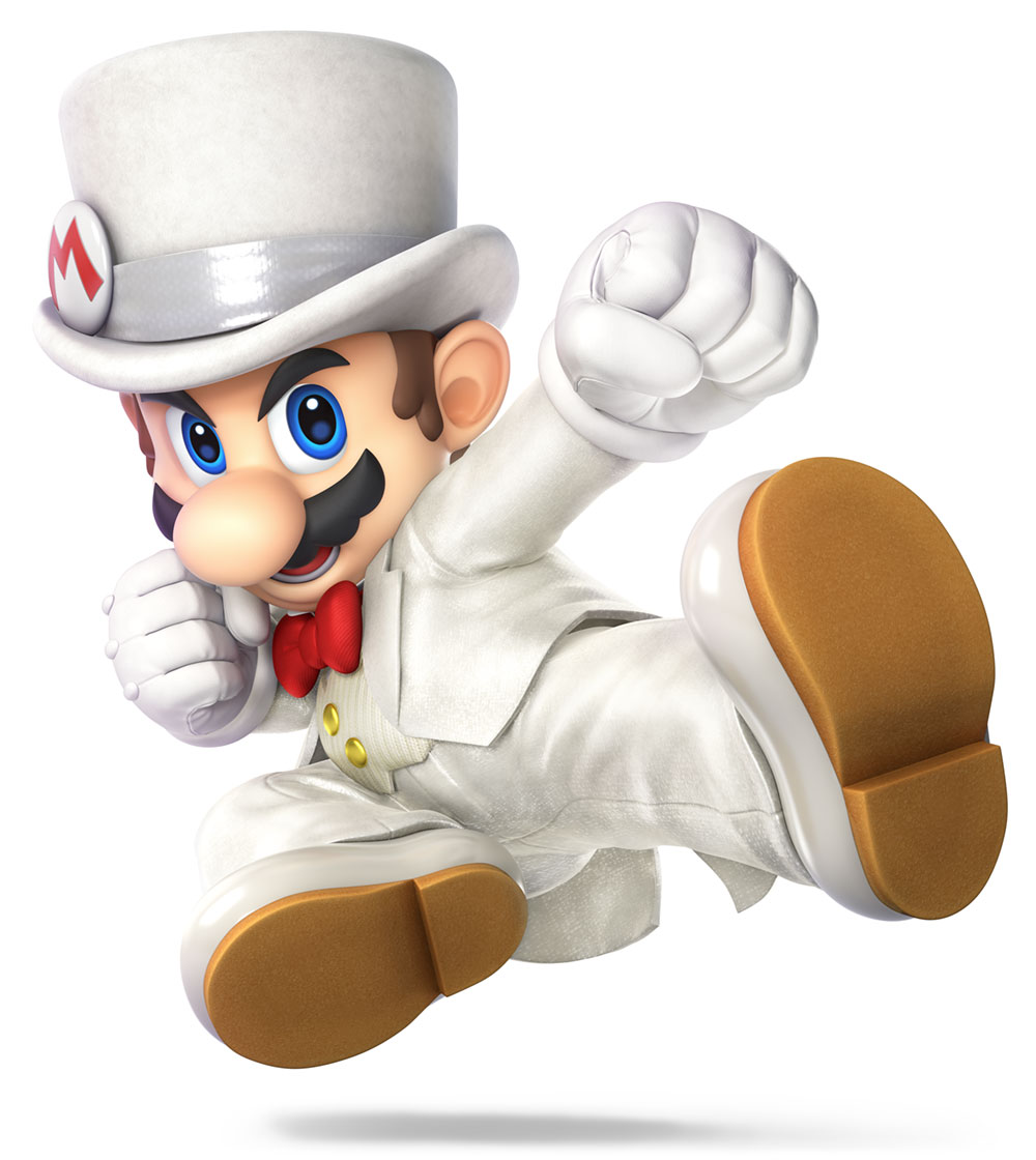 Wedding Mario Artwork from Super Smash Bros. Ultimate