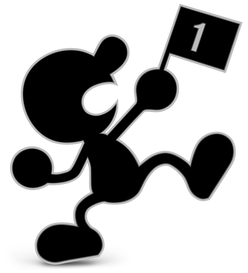 Mr. Game and Watch Artwork from Super Smash Bros. Ultimate