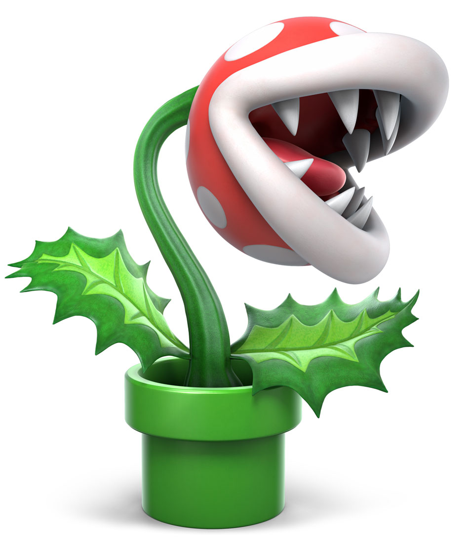 Warp Pipe Piranha Plant Artwork from Super Smash Bros. Ultimate