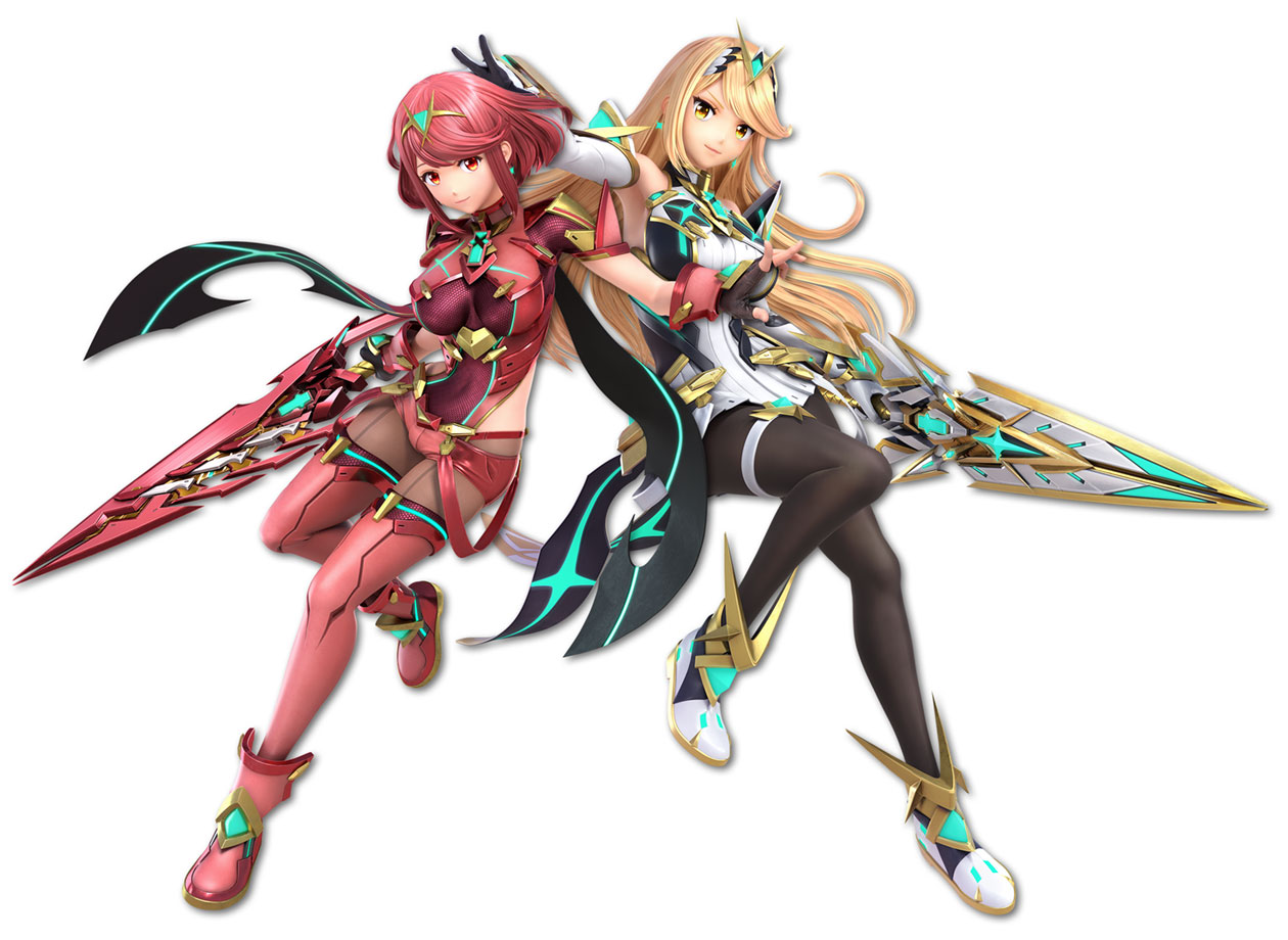 Pyra and Mythra Art from Super Smash Bros. Ultimate