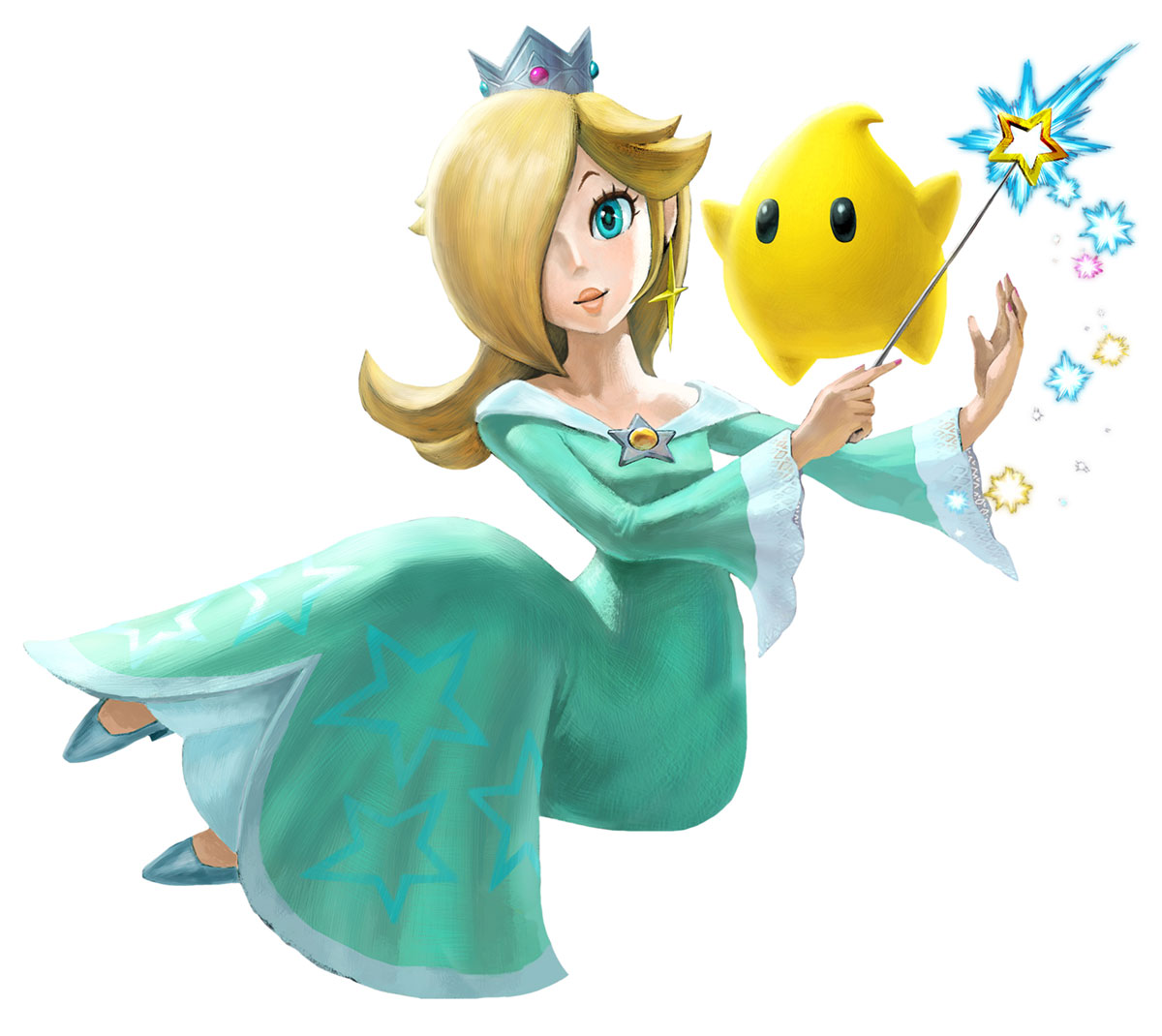 Rosalina and Luma Artwork from Super Smash Bros. Ultimate