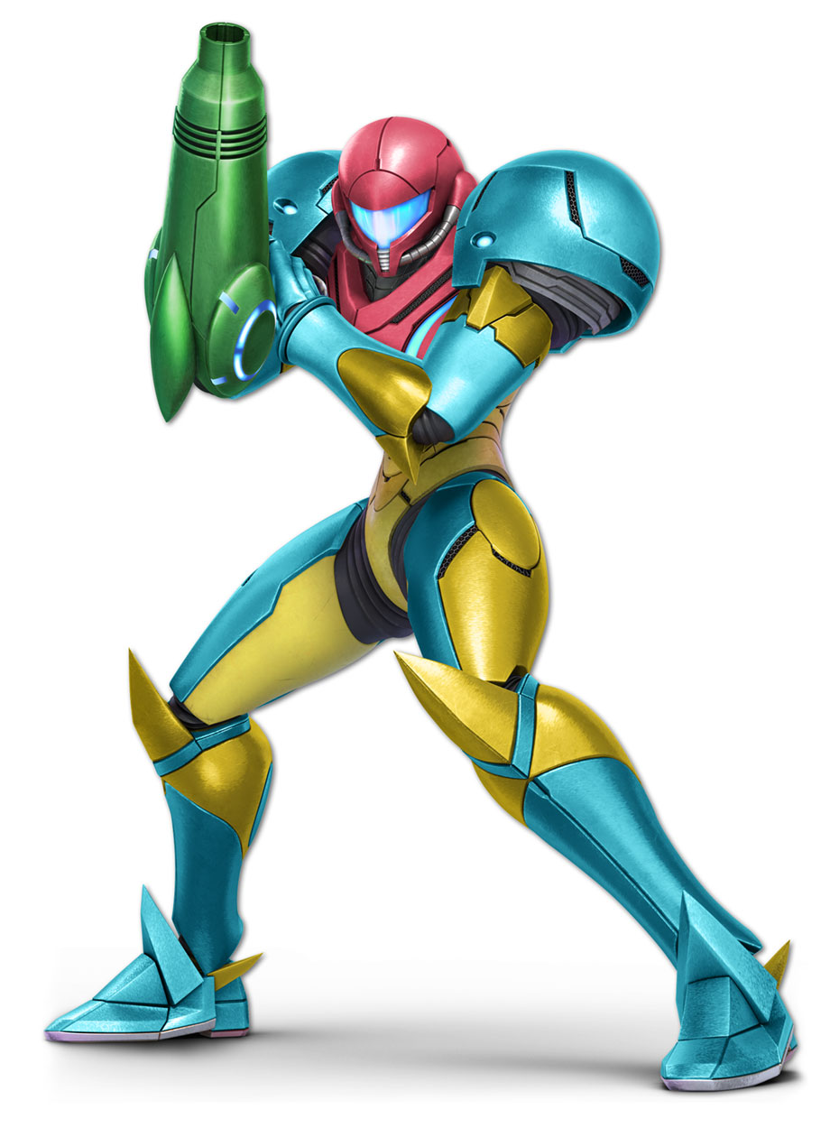 Blue Samus Artwork from Super Smash Bros. Ultimate