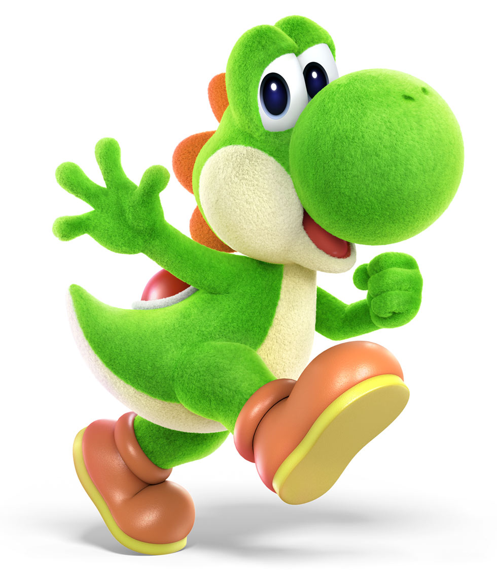 Crafted Yoshi Artwork from Super Smash Bros. Ultimate