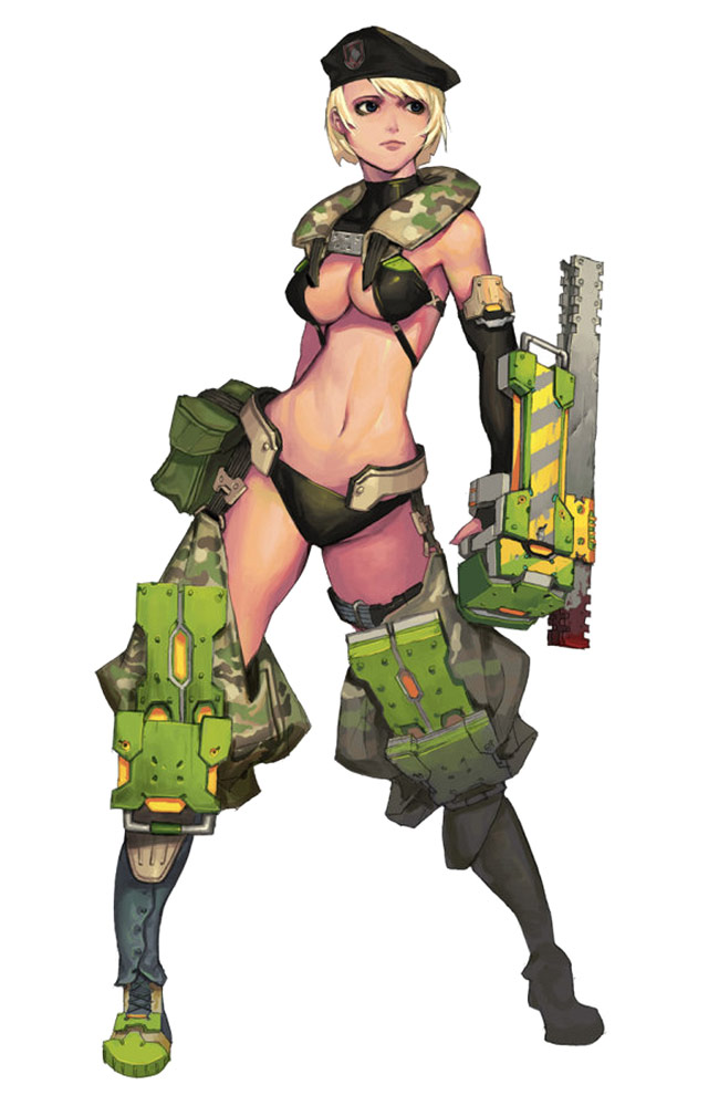 Female Fighter Concept Art from Trinity 2