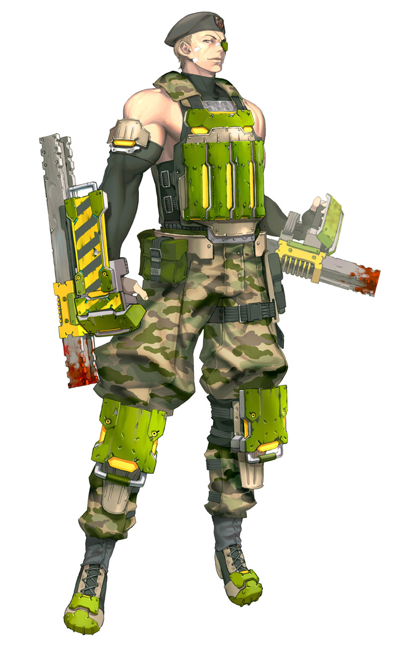 Male Fighter Concept Art from Trinity 2