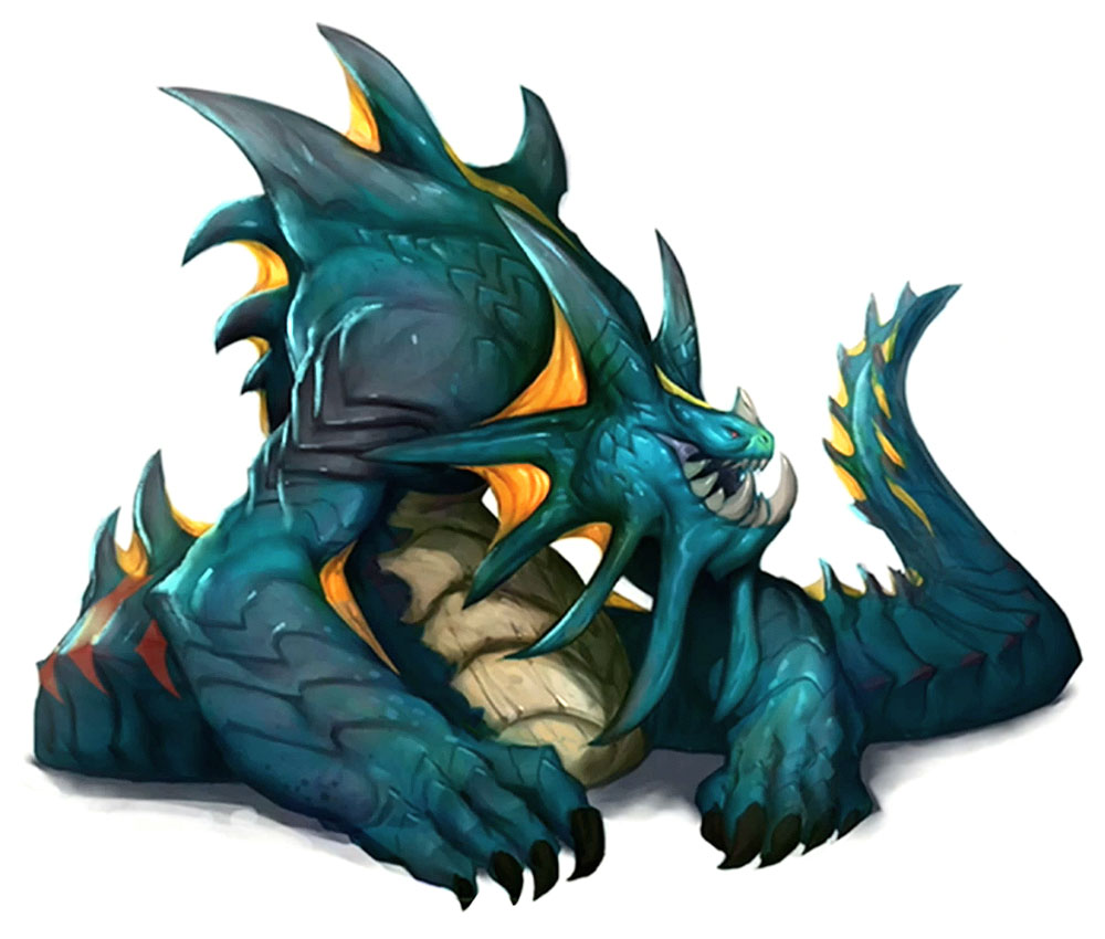 Azsuna Naga Brute Concept Art from World of Warcraft: Legion