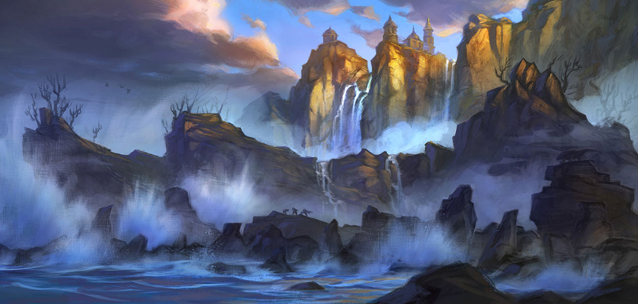 Azsuna Shores Concept Art from World of Warcraft: Legion