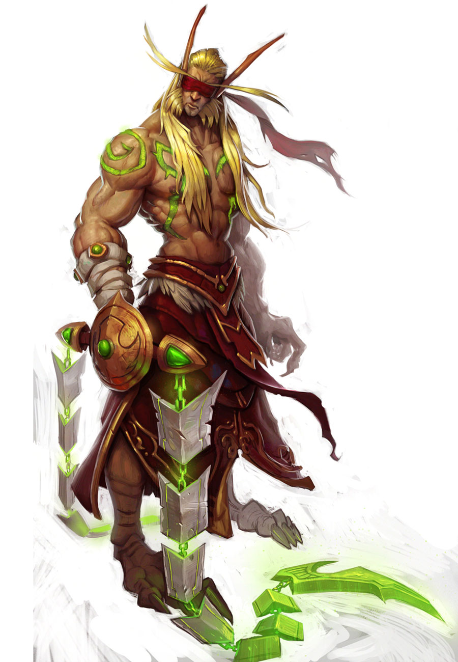 Male Blood Elf Demon Hunter Concept Art from World of Warcraft: Legion