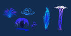 Dark Arcane Magic Trees
