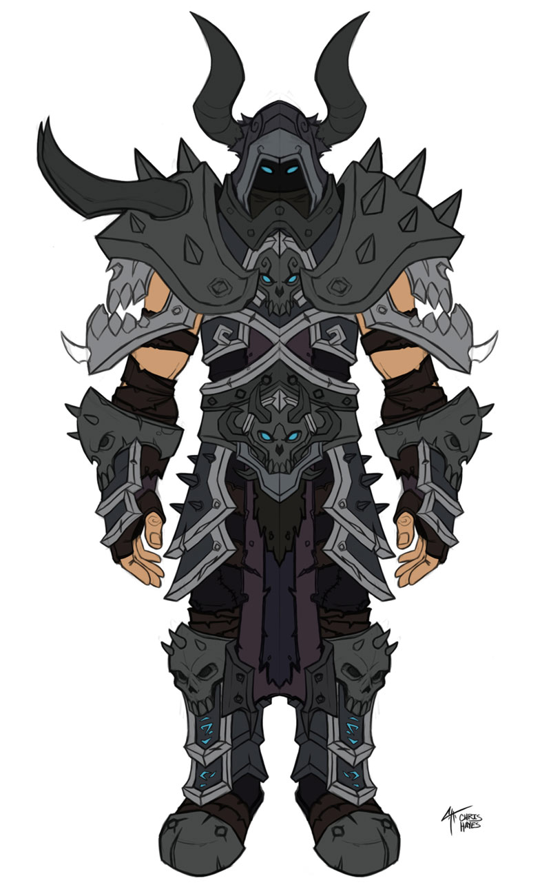 Death Knight Concept Artwork from World of Warcraft: Legion