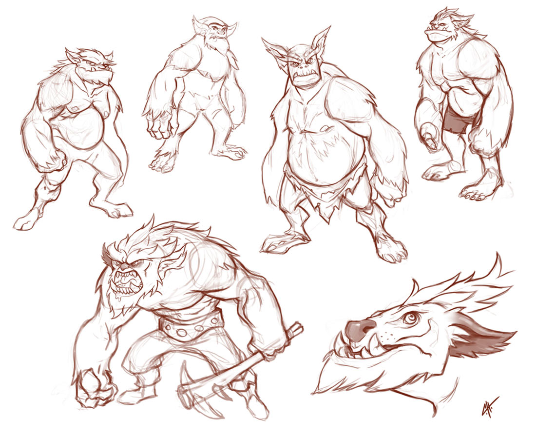 Drogbar Sketches from World of Warcraft: Legion