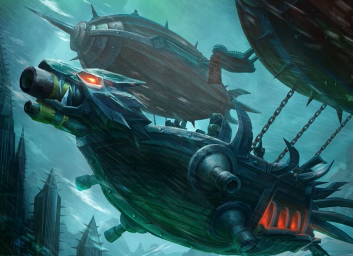 Horde Airship Concept Art from World of Warcraft: Legion