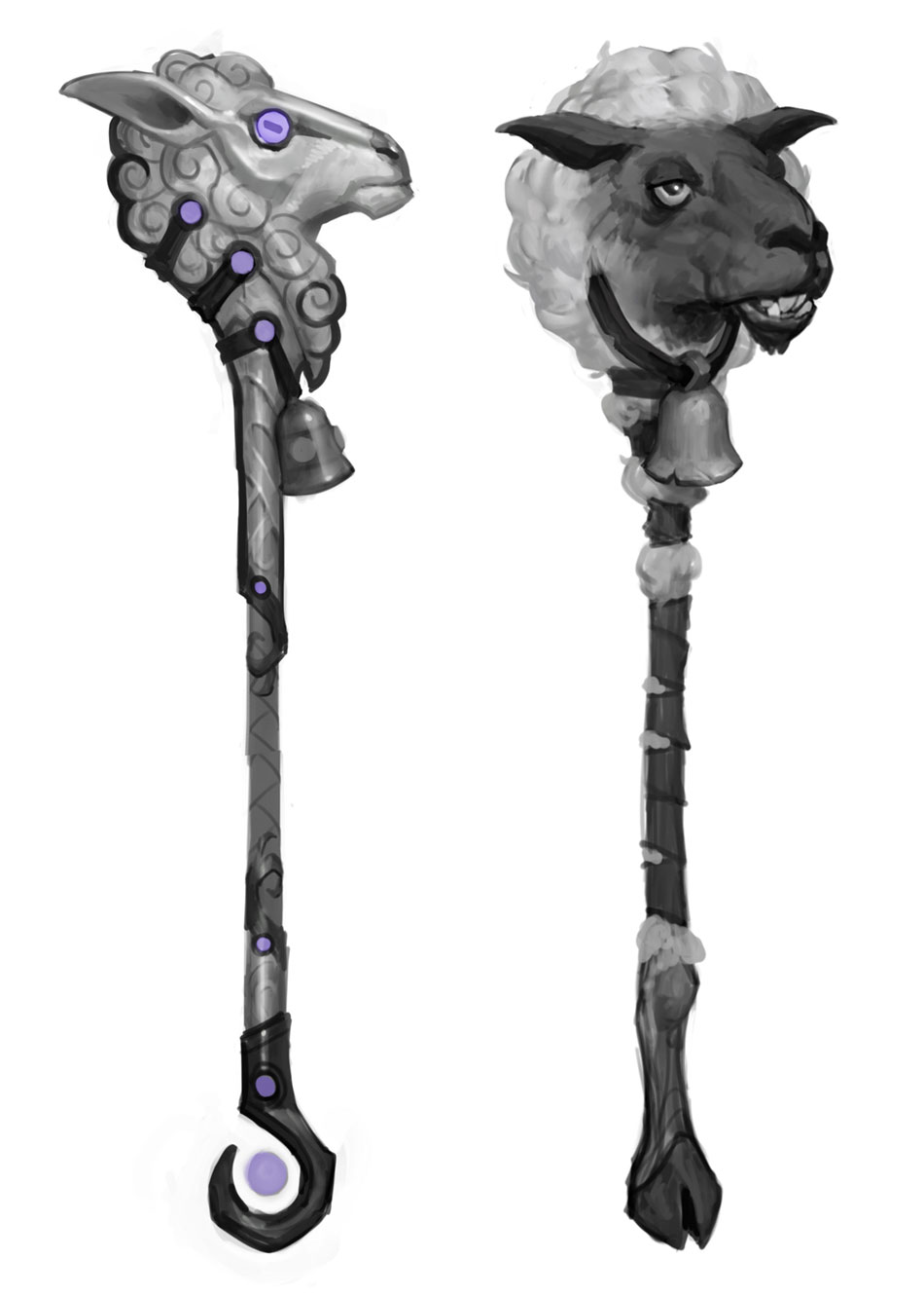 Mage Polymorph Staff Concept Art from World of Warcraft: Legion