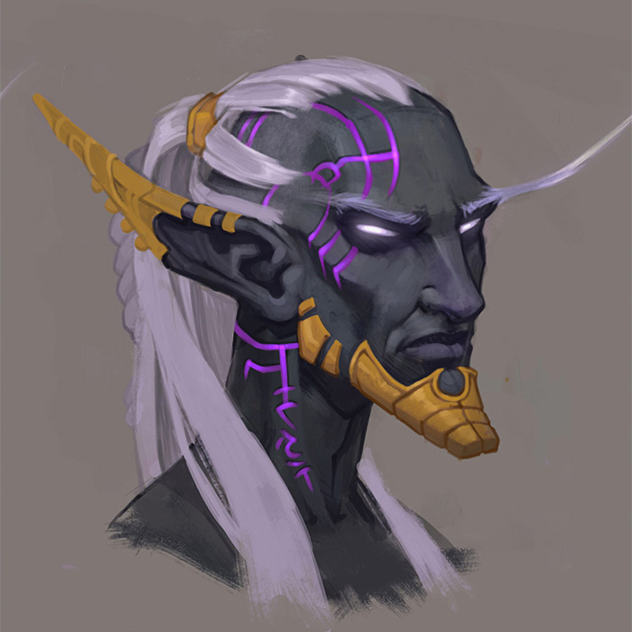 Nightborne Concept Art from World of Warcraft: Legion