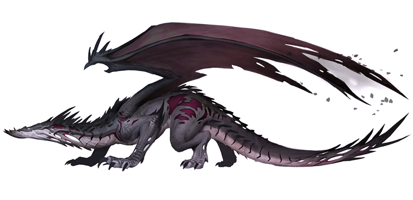 Nightmare Dragon Concept Art from World of Warcraft: Legion