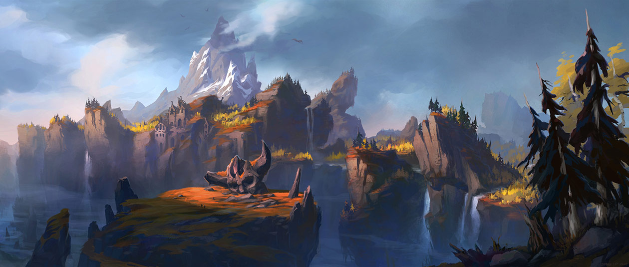 Stormheim Landscape Concept Art from World of Warcraft: Legion
