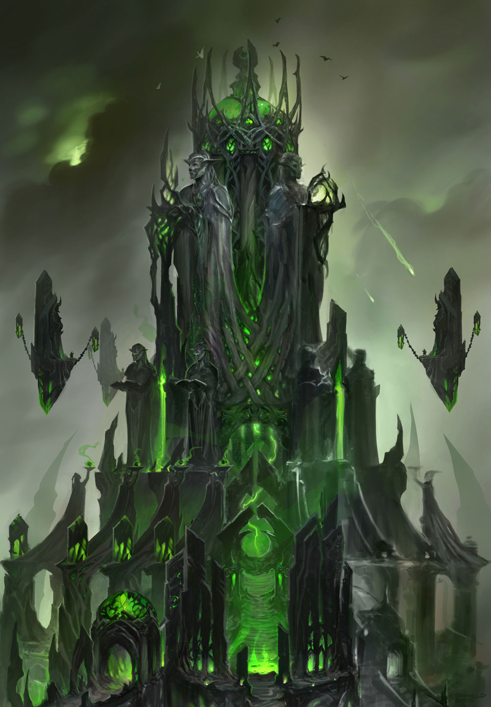 Tomb of Sargeras Concept Art from World of Warcraft: Legion