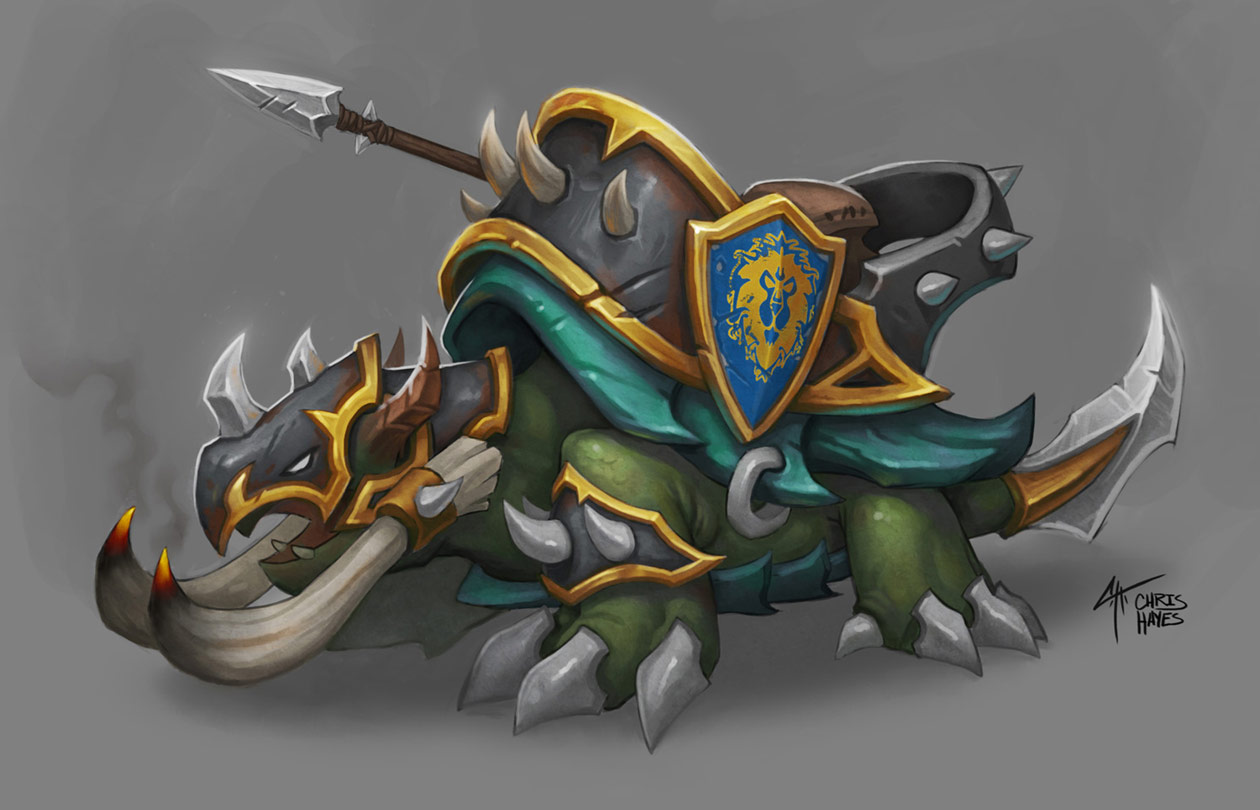 War Turtle Mount Concept Art from World of Warcraft: Legion
