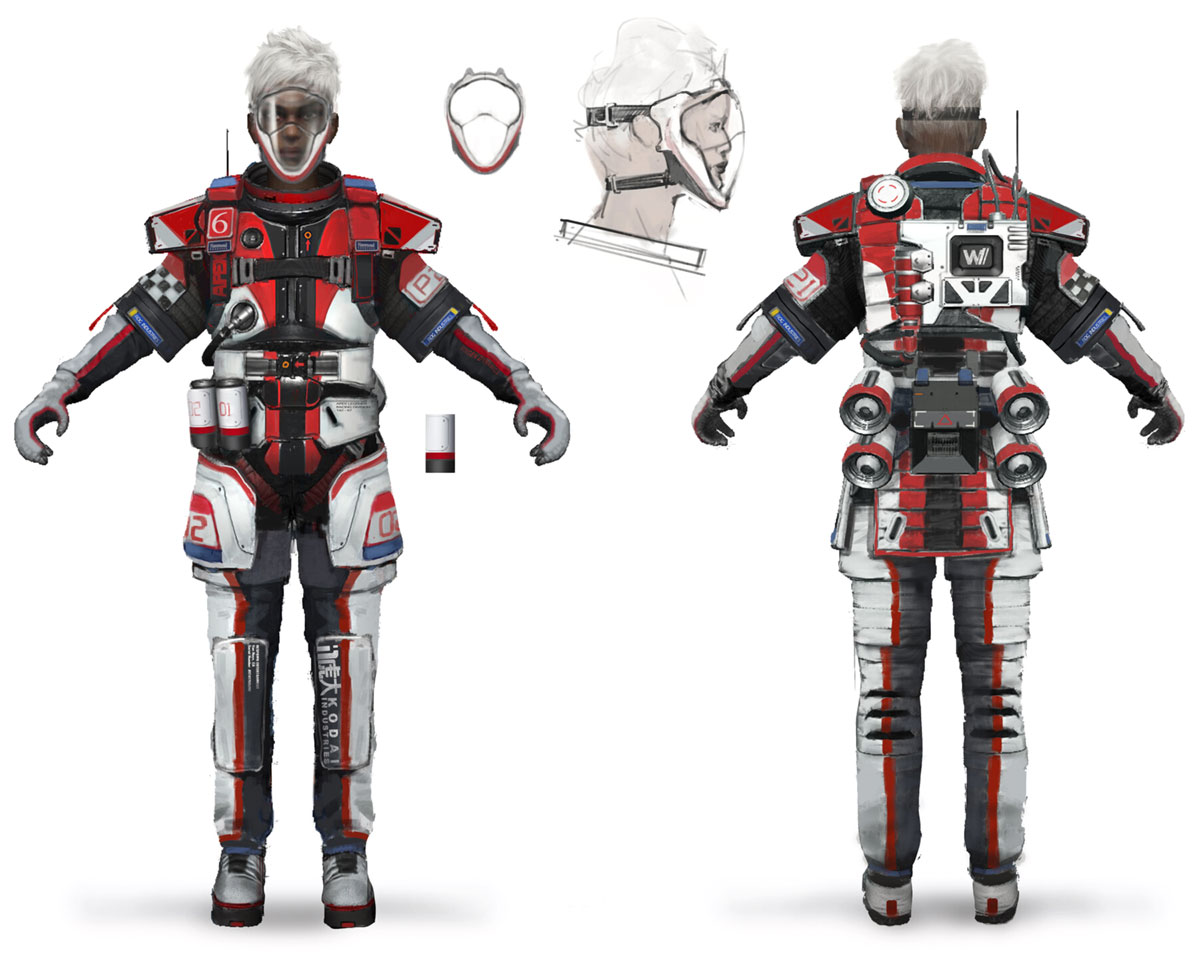 Bangalore, Apex Overdrive Legendary Skin Art from Apex Legends