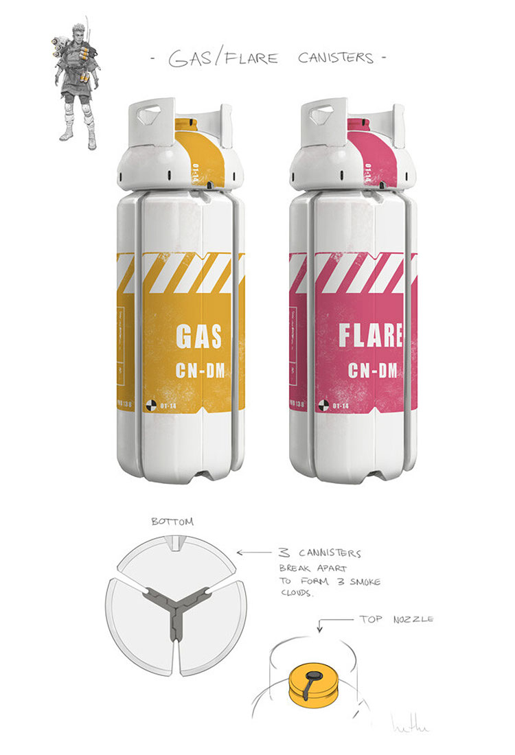 Bangalore's Canisters Artwork from Apex Legends