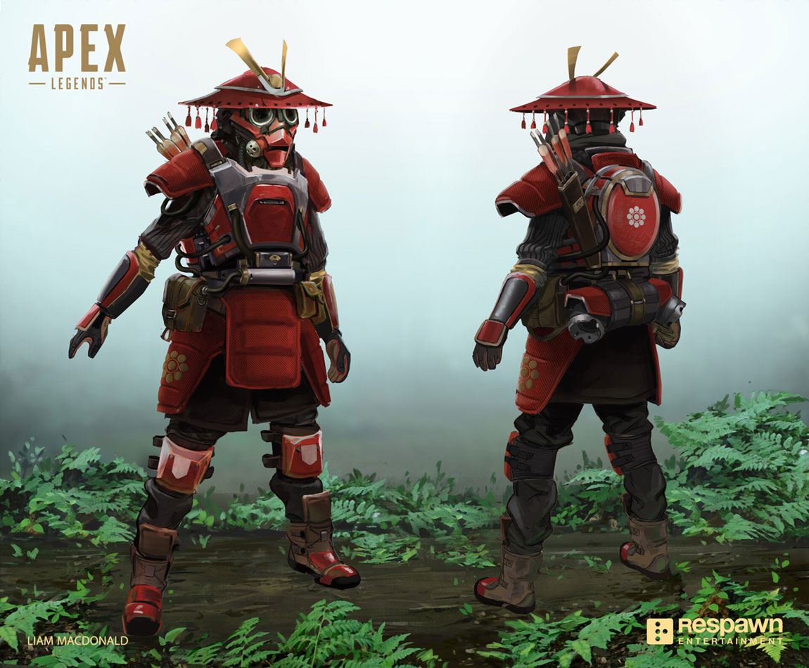 Bloodhound, Royal Guard Legendary Skin Art from Apex Legends