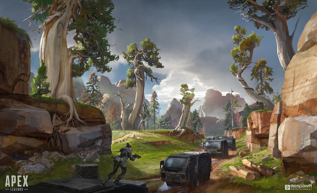 Canyon Artwork from Apex Legends