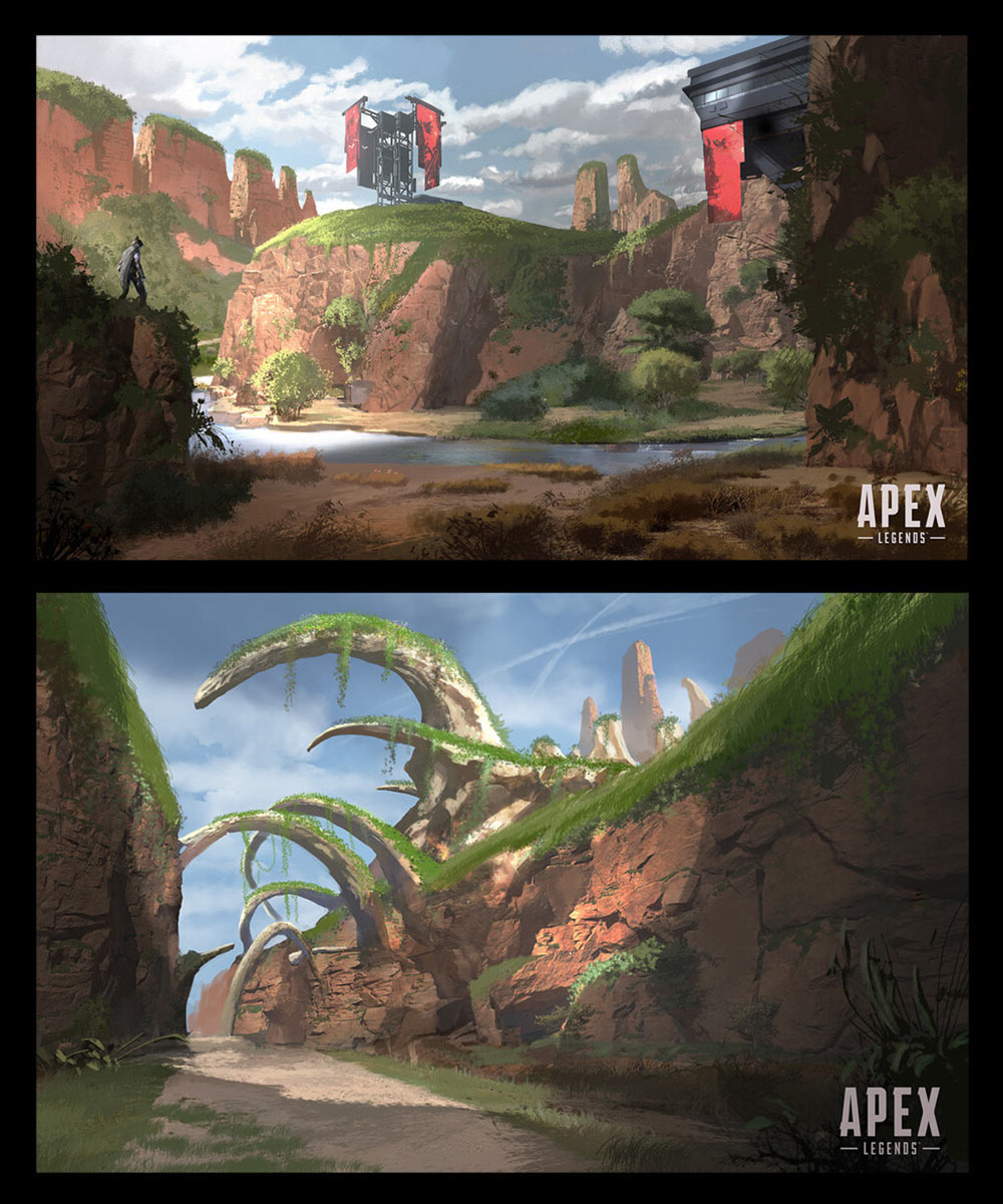 Canyonland Leviathan Bones Artwork from Apex Legends