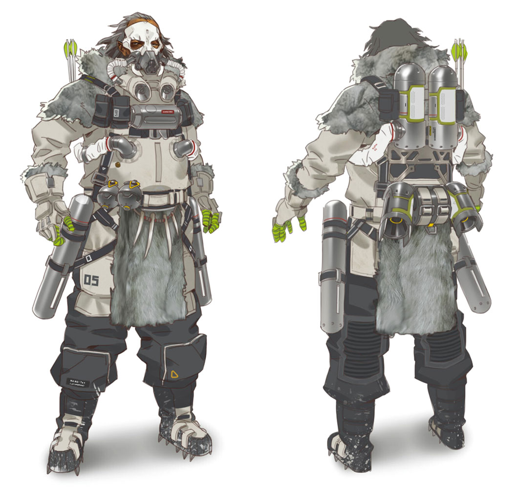 Caustic, Philosopher's Stone Legendary Skin Art from Apex Legends