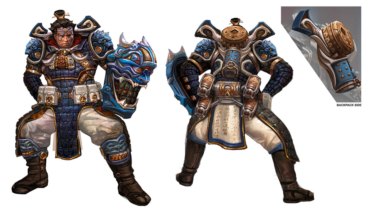 Gibraltar Terracotta Theme Art from Apex Legends