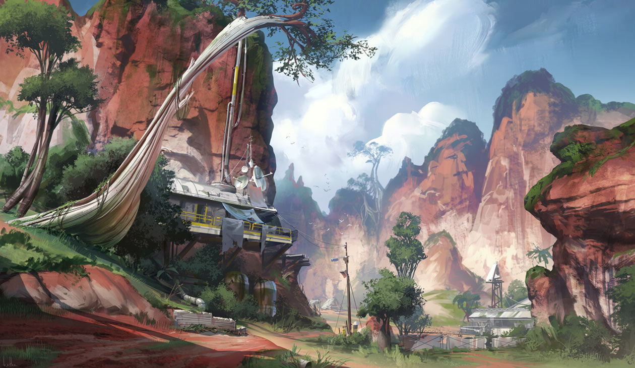 Kings Canyon Concept Artwork from Apex Legends